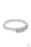 Roll Out The Glitz - Silver - Paparazzi Accessories
