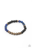Petrified Powerhouse - Blue - Paparazzi Accessories