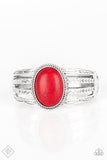Desert Glyphs - Red - Paparazzi Accessories