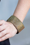 Glitter Gossip - Brass - Paparazzi Accessories