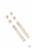 Fiercely Free-Falling - Gold - Paparazzi Accessories