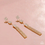 Fiercely Free-Falling - Gold - Paparazzi Accessories