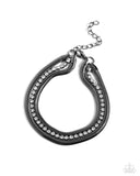 A SQUARE Treasure - Gunmetal - Paparazzi Accessories