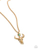 Longhorn Leisure - Gold Necklace - Paparazzi Accessories