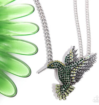 Hummingbird Headline - Green - Paparazzi Accessories