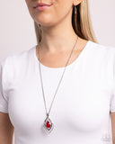 Dauntless Demure - Red - Paparazzi Accessories