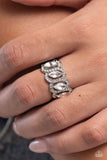 Staggering Sparkle - White - Paparazzi Accessories