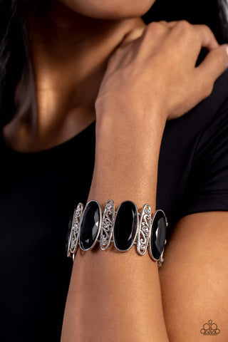 Saturated Sparkle - Black - Paparazzi Accessories