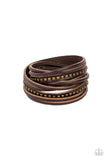 Studded Sensation - Brass - Paparazzi Accessories