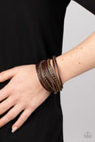 Studded Sensation - Brass - Paparazzi Accessories