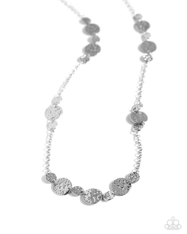Elongated Elegance - Silver - Paparazzi Accessories
