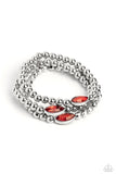 Twinkling Team - Red - Paparazzi Accessories