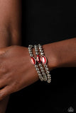 Twinkling Team - Red - Paparazzi Accessories