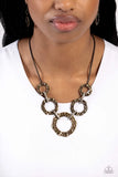 Rounded Redux - Brass - Paparazzi Accessories