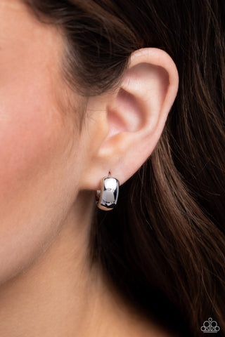 Hinged Halftime - Silver - Paparazzi Accessories