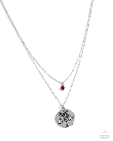 Birthstone Beauty - Red (January) - Paparazzi Accessories