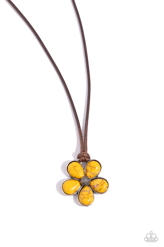 Budding Badlands - Yellow - Paparazzi Accessories