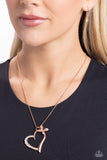 Half-Hearted Haven - Copper - Paparazzi Accessories