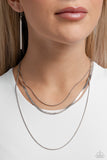 Key LAYER - Silver - Paparazzi Accessories