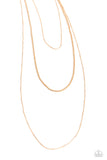 Layer Lockdown - Gold - Paparazzi Accessories
