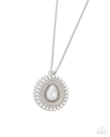 Opera Enthusiast - White - Paparazzi Accessories