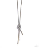 Knotted Keeper - White - Paparazzi Accessories