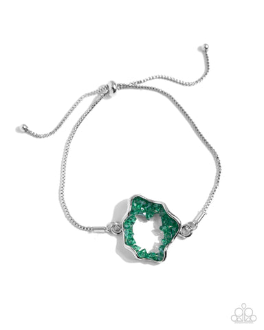 Geode Greeting - Green - Paparazzi Accessories