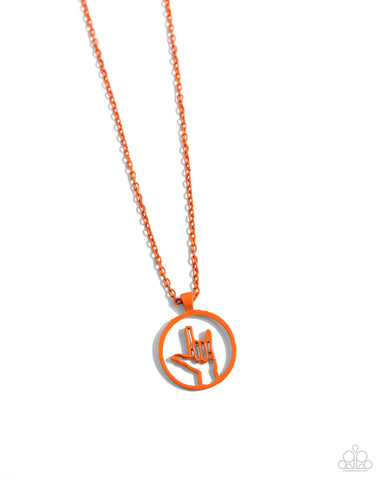 Abstract ASL - Orange - Paparazzi Accessories