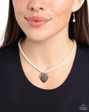 Filigree Infatuation - White - Paparazzi Accessories