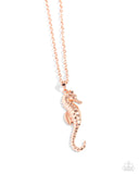 Sparkling Seahorse - Copper - Paparazzi Accessories