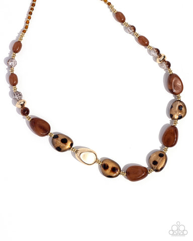Spotted Safari - Brown - Paparazzi Accessories