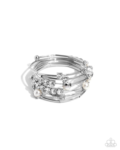 Showtime Sparkle - White - Paparazzi Accessories
