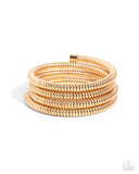 Casual Coils - Gold - Paparazzi Accessories