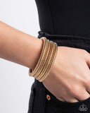 Casual Coils - Gold - Paparazzi Accessories