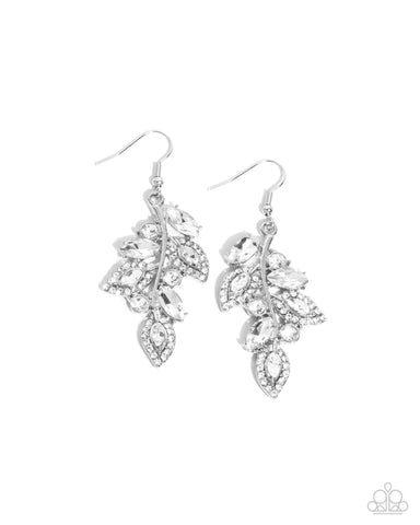 Flourishing Feature - White - Paparazzi Accessories