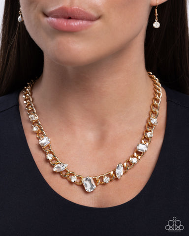 Pronged Perfection - Gold - Paparazzi Accessories