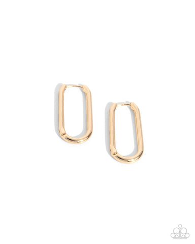 Paramount Paperclips - Gold - Paparazzi Accessories