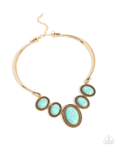 River Ride - Gold - Paparazzi Accessories