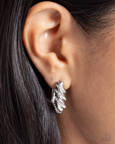 Paved in Glitz - White - Paparazzi Accessories