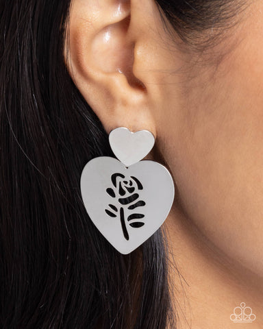 Showstopping Silhouette - Silver - Paparazzi Accessories