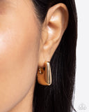 Square Symmetry - Gold - Paparazzi Accessories
