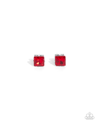 Squared Soprano - Red - Paparazzi Accessories