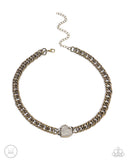 Endearing Edge - Brass - Paparazzi Accessories