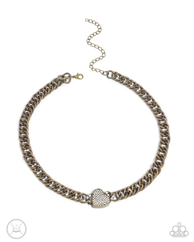 Endearing Edge - Brass - Paparazzi Accessories