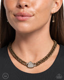 Endearing Edge - Brass - Paparazzi Accessories