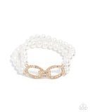 Fancy-Free Fanfare - Gold - Paparazzi Accessories