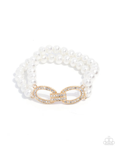 Fancy-Free Fanfare - Gold - Paparazzi Accessories