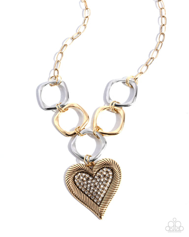 Focused Affection - Gold - Paparazzi Accessories