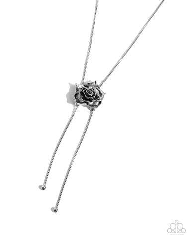 Threaded Tapestry - Silver - Paparazzi Accessories