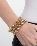 Refreshing Raindrops - Gold - Paparazzi Accessories